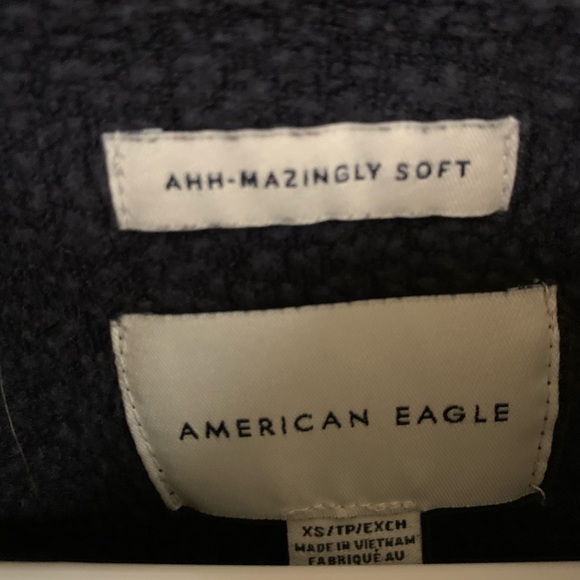 American Eagle Striped Cropped Sweatshirt - Picture 4 of 6